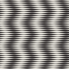 Wavy stripes vector seamless pattern. Retro wavy engraving texture. Geometric lines design.