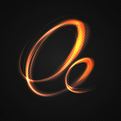 Neon blurry circles at motion