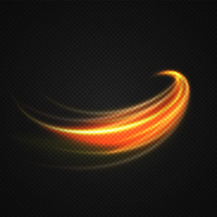 Neon blurry circles at motion