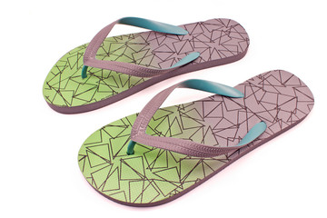 Flip flops sandals isolated on white