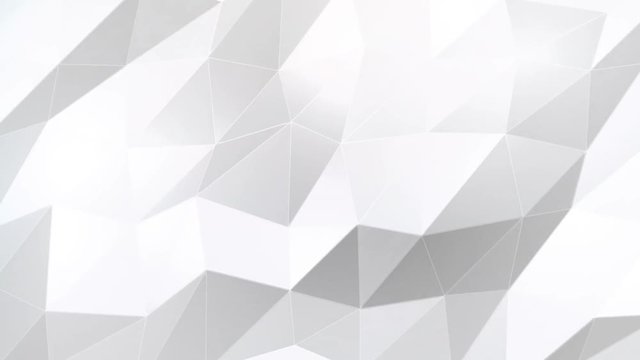 Abstract White polygons Background/
4k animation of clean soft white abstract low polygons background