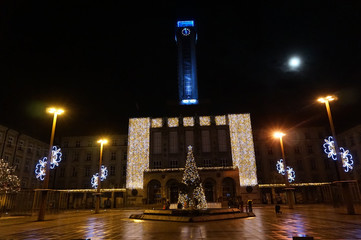 christmas tree in Ostrava city