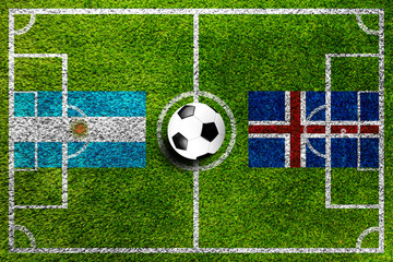 Argentinien gegen Island Fußball Weltmeisterschaft 