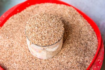 Sesame seeds healthy diet food and clean eating concept