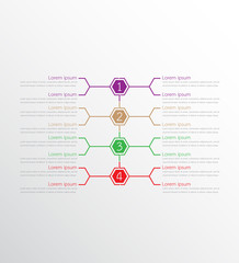 Vector infographic templates used for detailed reports. All 4 topics.