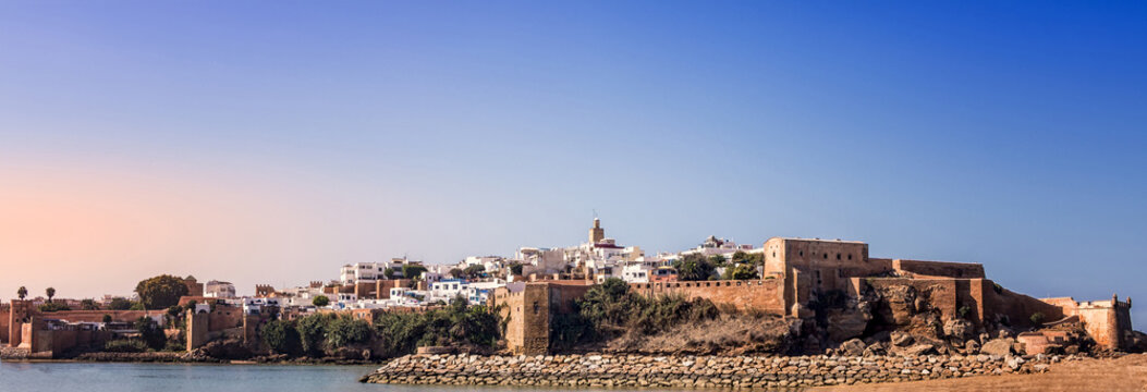 Panoramic view of Oudayas Kasbah Rabat