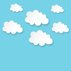 Cloud theme vector background