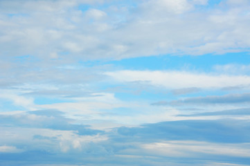 Blue sky with clouds