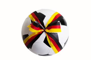 Obraz premium Lederball Fussball freisteller
