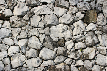 rough rock stone texture in the wall which is aged, grunge and dirty