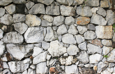 rough rock stone texture in the wall which is aged, grunge and dirty