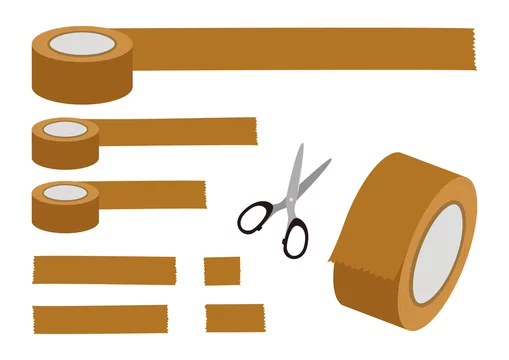 梱包用テープ イラスト素材 Stock ベクター Adobe Stock