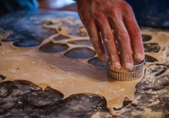 Hand Cutting Dough for Pasta