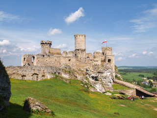 Ogrodzieniec Castle - a ruined medieval castle in Poland