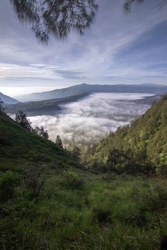 Morning view at Mount Bromo, East Java, Indonesia