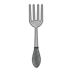 Fork kitchen utensil vector illustration graphic design