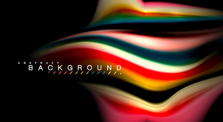 Blur color wave lines abstract background
