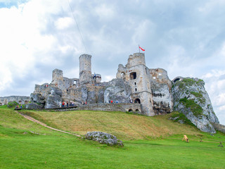 Ogrodzieniec Castle - a ruined medieval castle in Poland