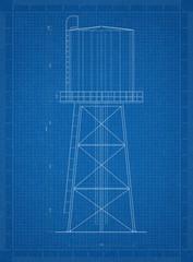 Water Tower blueprint