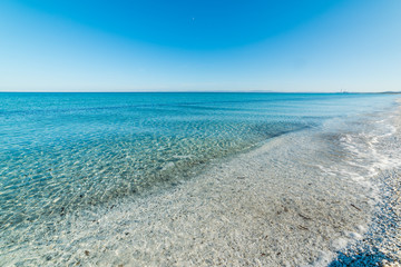 Fototapeta na wymiar transparent sea in Le Saline