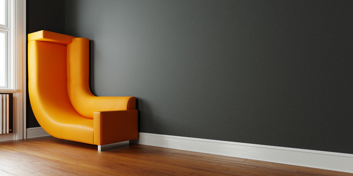 Kleinen Raum platzsparend einrichten mit Sofa an Wand