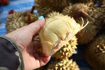 Durian fruit at street food