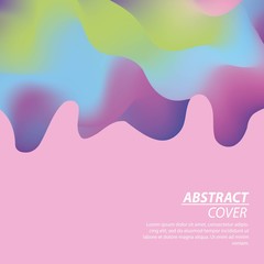 abstract covers fluids pink background melted degrade splash vector illustration