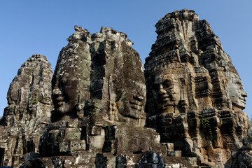 CAMBODIA SIEM REAP ANGKOR THOM BAYON TEMPLE