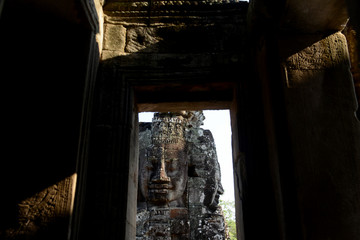 CAMBODIA SIEM REAP ANGKOR THOM BAYON TEMPLE