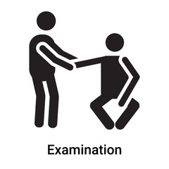 Examination icon vector sign and symbol isolated on white background, Examination logo concept