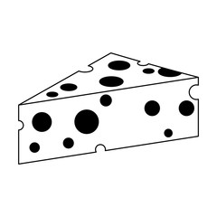 Delicious cheese dairy vector illustration graphic design