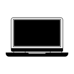 Laptop computer technology vector illustration graphic design