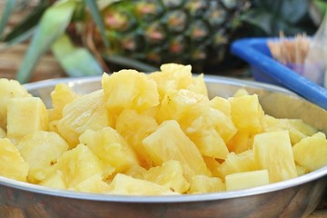 pineapple on street food