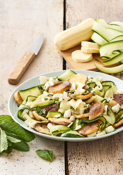 Salade courgette mozza