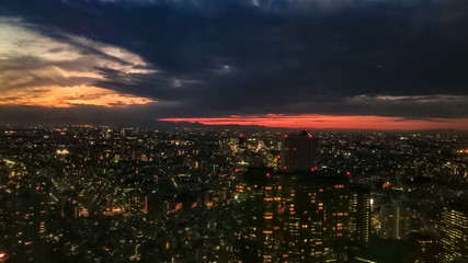 暮れいく夕空