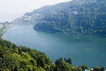Fototapeta premium Nainital City Top View