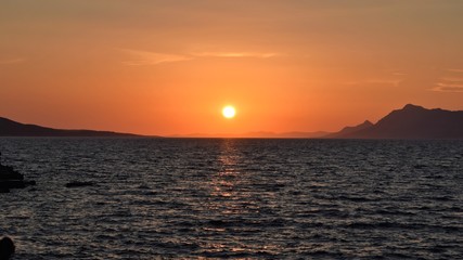 Beautifull sunset in Croatia