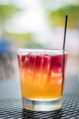 Whiskey Cocktail with Red Wine