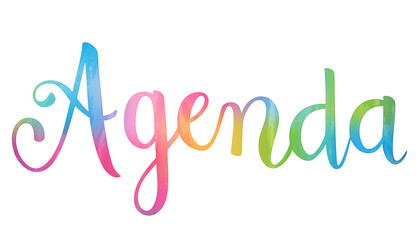 Lettrage AGENDA