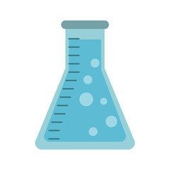 Flask chemistry lab vector illustration graphic design