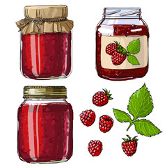Set jars for jam