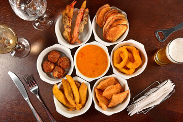 Happy hour food table