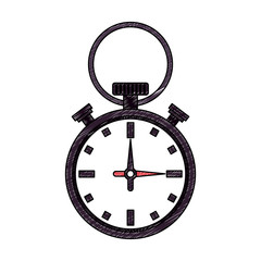 Vintage chronometer isolated vector illustration graphic design