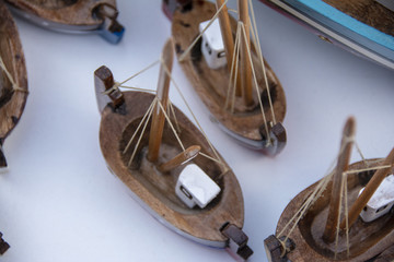 Fototapeta na wymiar minyatür sandallar