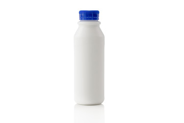 milk bottle on isolated