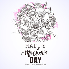 Greeting card to mothers day