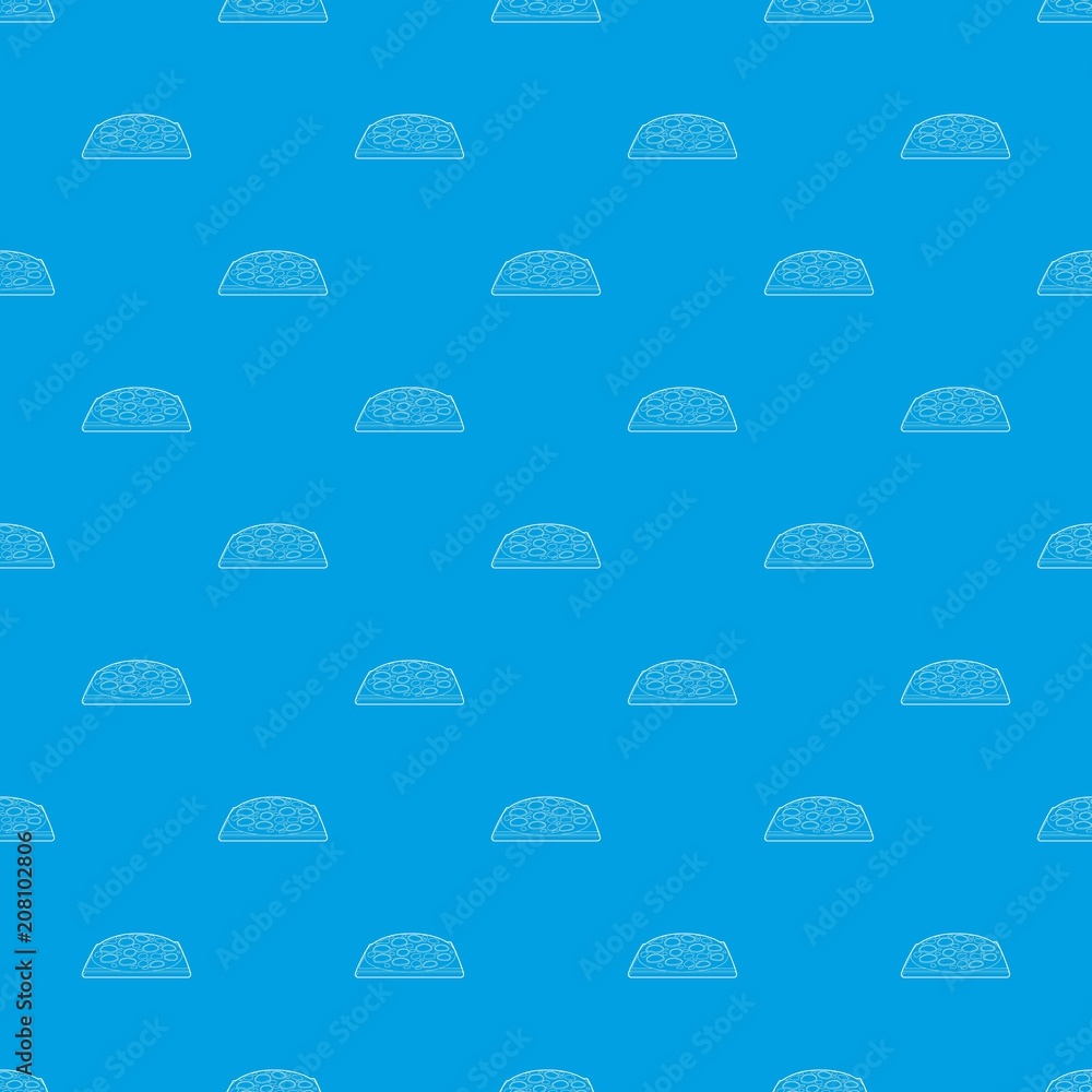 Poster pizza pattern vector seamless blue repeat for any use