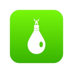 Crystal pendant icon digital green for any design isolated on white vector illustration