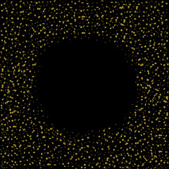 Golden confetti background