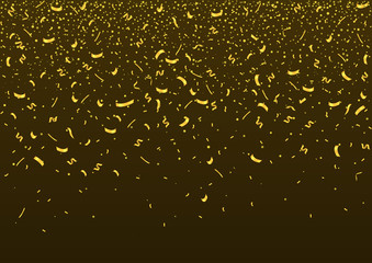 Golden confetti background